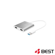 J5 USB 3.0 to 4K HDMI 2K HDMI Dual Display Adapter J5-JUA365