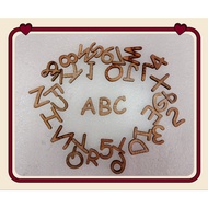 Wooden Alphabet A~Z / Huruf Kayu Untuk Hantaran, Hiasan Dinding / Wall Decoration