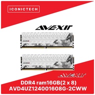 Avexir Core Series ddr4 ram 16GB(2 x 8GB) 2400MHz DIMM Desktop Memory ddr4 1.2V 288pin (AVD4UZ124001