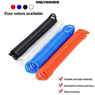 ONLYGOODS PU Air Compressor Hose, Flexible PU Air Compressor Hose Tube, Multiple Colors PU Recoil Ai