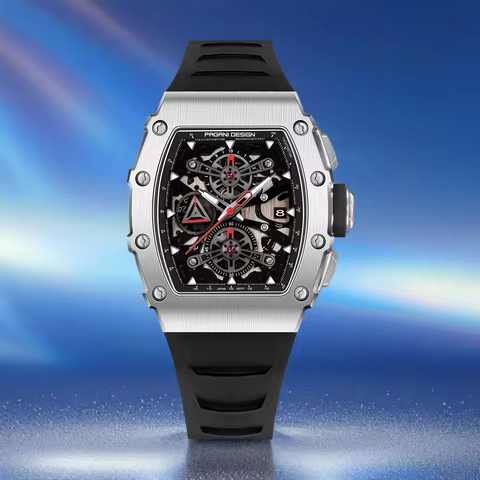 PAGANI DESIGN 2025 New VH88 Fashion Men's Quartz Watch Hollow Sapphire Stainless Steel Waterproof 5B