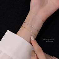 S999 Solid Silver Bracelet with Heart | Gelang | Luxe Simple Unique Design High-End Best Friend Coup