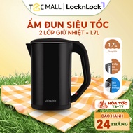 [SVIP] LocknLock Electric Kettle 1.7L 2 Layers Long Lasting Heat Retention Genuine Black EJK738BLK -