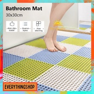 DIY 1pc 30x30cm Bath Mat Anti-Slip Bathroom Anti Slip Mat Non-slip Floor Mat Drainage Mat Safety