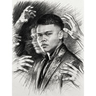 Lukisan Digital Potret Custom Dari Gambar | Realistic Pencil Drawing | Custom Portrait | Hadiah Pers