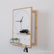 I9EK Solid Wood ins Wind Air Open Home Distribution Box Hole Board Block Box Decorative Painting Met