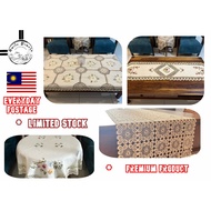 Coffee Table Embroidery Cotton 95%( 4 seater ) Premium Quality, 3D Floral Design, Alas Meja Kopi ( 4