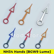 QSJ NH34A GMT Hands SKX SSK Mod BGW9 Lume 4-hand For NH34 Explorer II Red Orange Blue LFAIvOb7
