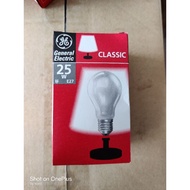 GE Classic Light Bulb 25W 60W