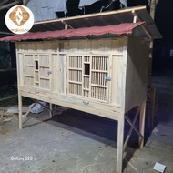 kandang ayam bangkok 2 pintu 200x75x75( kaki 70) TERLARIS/TERMURAH/TERPOPULER