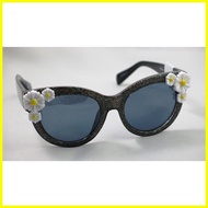 ▦ ☎ ❦ C23:New $7.99 Foster Grant Kids Sunglasses from USA-Black-Sunflower Accent
