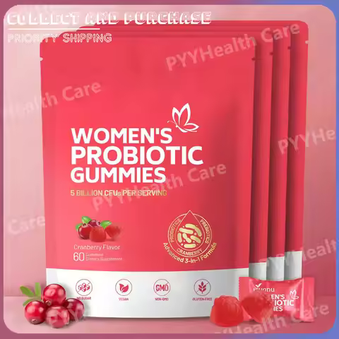 Probiotic for Women Probiotic Gummies Feminine Daily Wellness Balance Ph Gummies Cranberry Probiotic
