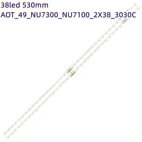 LED Backlight strip 38 lamps for Samsung 49"TV UE49NU7140U UE49NU7100U UE49NU7100 UE49NU7170 UE49NU7
