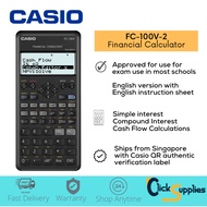 Casio FC-100V / FC100V Financial Calculator FC-100V-V2 2nd Edition For Business Finance Accounting R