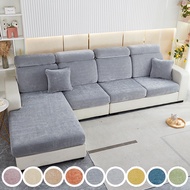 Oyzoce Chenille Sofa Seat Cover 1/2/3 Seater L Shape Universal Stretchable Sofa Foam Cover Elastic Seat Cover for Sofa Slipcover Sofa Cover Set Home Living Room Decorate Couch Cover