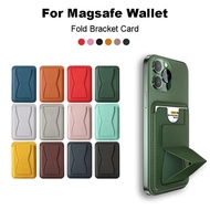 Magnetic Folding Wallet Card Holder Leather Case for Magsafe IPhone16 15 14 13 15 Pro Max 13 Mini Pl