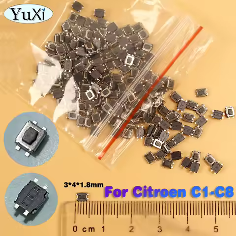 20Pcs Micro Switch For Citroen C1 C2 C3 C4 C5 C6 C7 C8 Remote Control Key Touch Switch Tactile Push 