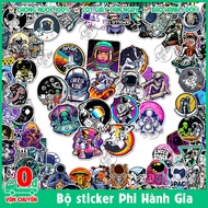 Combo of 100 decal stickers Astronaut space aliens galaxy space