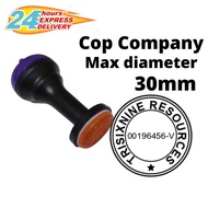 Cop Bulat Rubber Stamp Biasa I Cop Company I Custom Cop Max 30mm I Stamp Pad Size No.4 Post in 24 Hours.