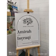 Welcome Board Wedding PVC board | A1 A2 A3