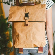 可持續背包, 棕色背囊背包, 棕色背包, 折疊式頂部背包