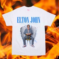 ELTON JOHN Vintage Greatest Album Pop Singer Kaos Baju T-shirt 100% Cotton Unisex Stylish Casual Coo
