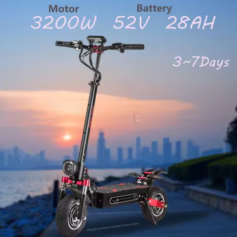 Q7Pro Max 3200W 52V 28AH dual motor adult off-road electric scooter with NFC mobile phone unlock