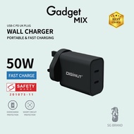 Gadget MIX S-TR-155BB 2 Type-C Wall Charger 50W Black/ PD Charger