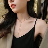 Korean Drawstring Titanium Necklace Fashion Trending Vintage Style K448