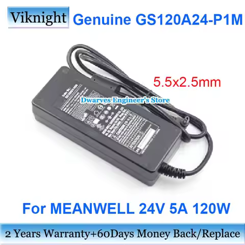 Genuine MEANWELL Ac Adapter GS120A24-P1M GS120A24-R7B H0N 24V 5A 120W Laptop Adapter Power Adapter C