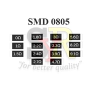 Resistor SMD 0805 0 ohm~9.1 ohm (30PCS)