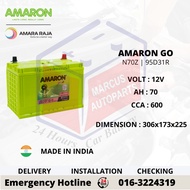 AMARON GO NX120-7 | N70Z | 95D31R AUTOMOTIVE CAR BATTERY