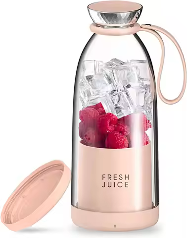 500ml Portable 2400mAh Wireless Fruit Mixers USB juicer Fresh Juice Bottle Blender Plus 6 Blades Foo
