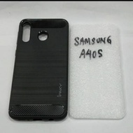 SAMSUNG A40S rubber softcase ipaky SAMSUNG A40S black rubber silicone