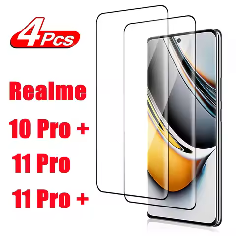 1/4Pcs For Realme 11 Pro Plus Full coverage Protective Tempered Glass For Realme 11Pro 11Pro Plus Sc