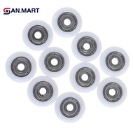 AN.MART 2/5/10pcs sliding shower roller wheel plastic door replacement roller wheel MY