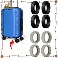 [Buymorefun] 4 Pieces Suitcase Wheel Covers Anti Noise Luggage Accessory More Quiet Protectors Wheel Protector Covers for Luggage Suitcase