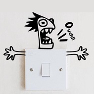 Personality Character Beautiful Color Wall Stickers Switch Stickers PVC Stickers Home Improvement St