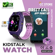 [Free Gift] Budak Jam Pintar Kids Smart Watch Voice Call Voice Message Tracking Location Camera Sim 