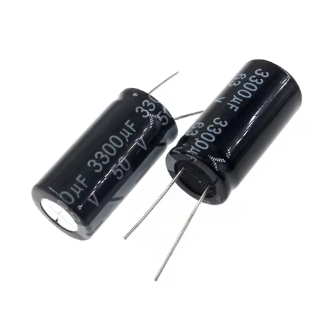 2pcs 3300uF 50V 3300MFD 50WV 18*35mm Aluminum Electrolytic Capacitor Radial 3300mf50v 3300uf50v 50v3