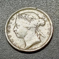 Straits Settlement Queen Victoria 10 Cent 1901