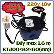 18W - Submersible pump -220V-50Hz, 12 mm output pipe, 1.8 m high push, bottom suction, standard copp