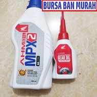 Paket Oli Matic MPX2 800ml + Oli Gear gardan 120 ML ORIGINAL AHM