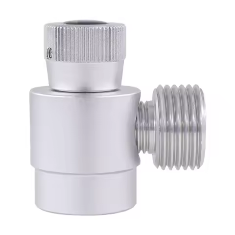 B01C-CO2 Cylinder Refill Adapter, Self-Made Gas Cylinder Regulator M10X1 To W21.8-14 Adapter For Arg