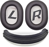 Replacement Black Headband Protector Protective and Brown Ear Pads Cushion Pillow Parts Cover for Pl