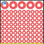 (R) 100PCS Red Motherboard Screw Insulating Fiber Washers