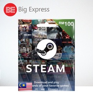 Steam Malaysia Wallet Code Rm5/RM10/Rm20/Rm30/Rm50/Rm80/Rm100 MYR/RM REDEEM CODE - Big Express