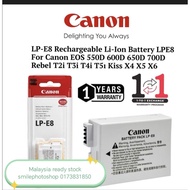 Canon LP-E8 Rechargeable Li-Ion Battery for Canon EOS 550D 600D 650D 700D Rebel T2i T3i T4i T5i Kiss