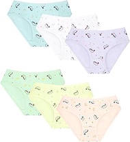 FP DE POWER FLOWER Girls Cotton Briefs Multipack - Soft and Comfortable Underpants, Kids Underwear f