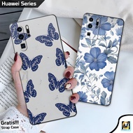 HP Case Huawei P30hp | P30 Pro | P30 Lite | P40 | P40 Pro Latest Cute Blue Motif - Huawei P30 & P40 